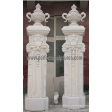 Puerta de entrada de mármol de granito de piedra arenisca para puerta de entrada (DR046)